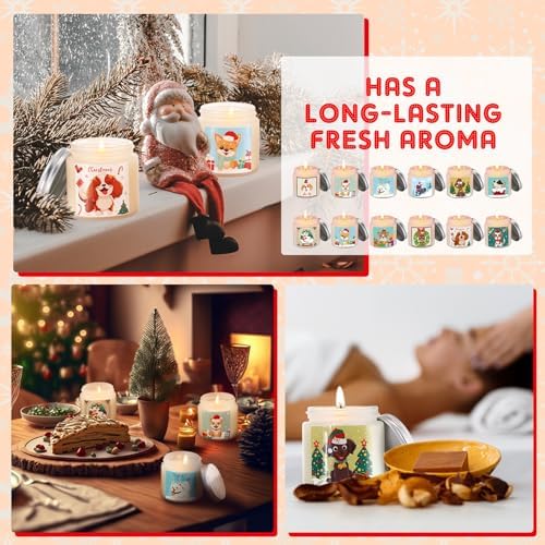 Nuanchu 12 Pcs Scented Jar Candles for Home andbgftpresents