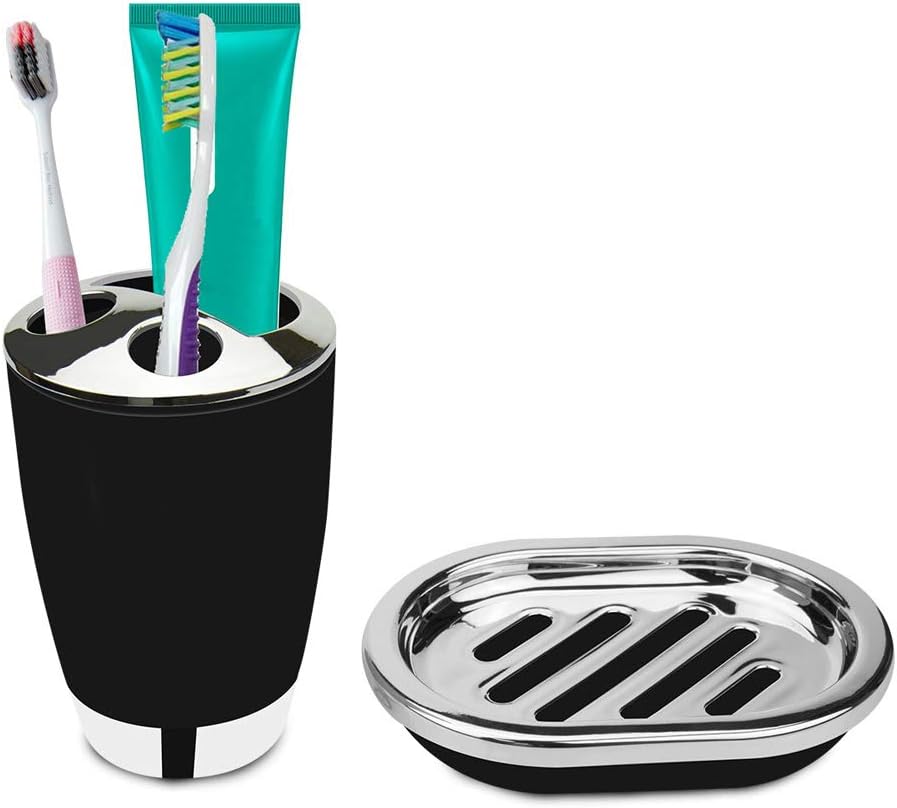 Funwill 6-Piece Plastic Bathroom Accessory Set