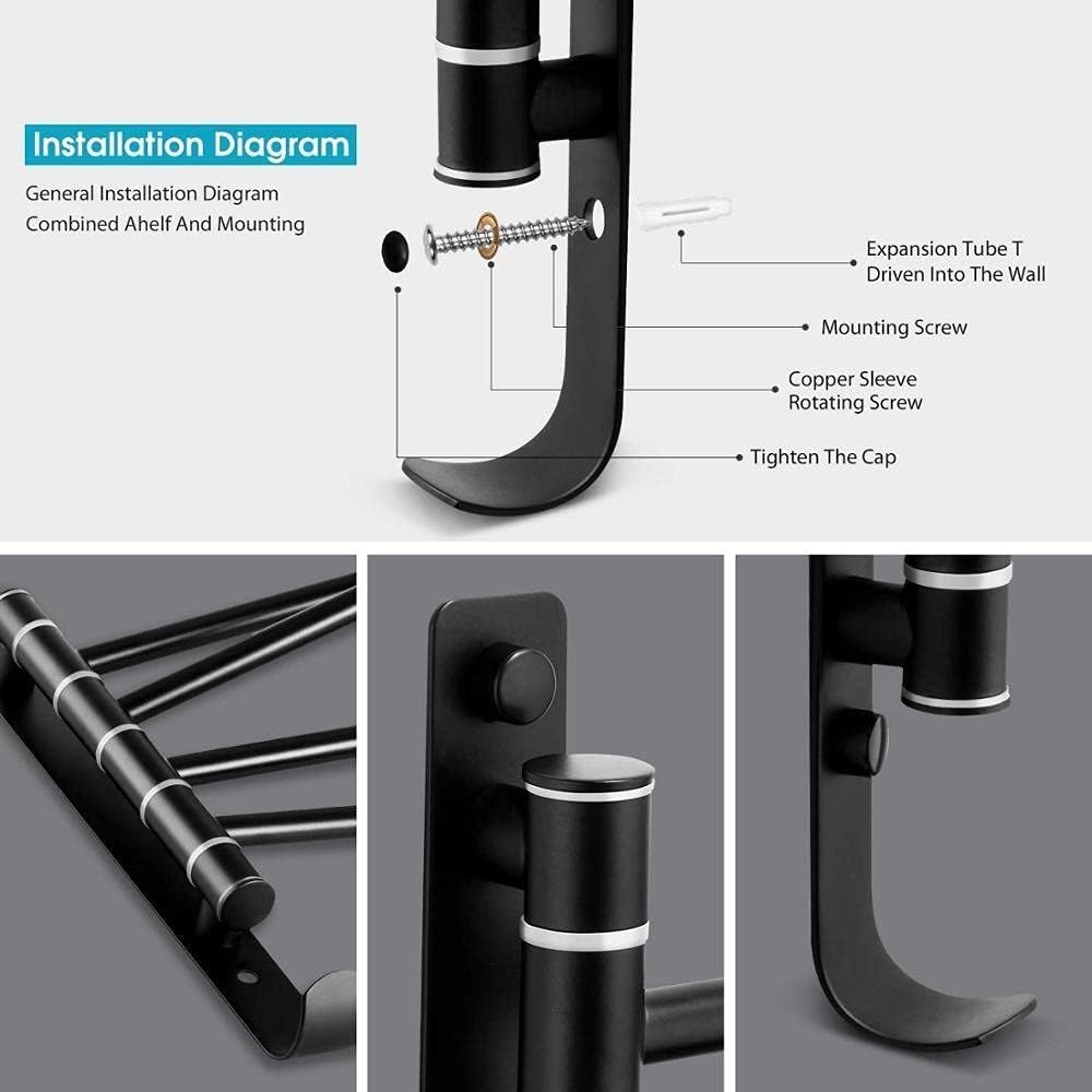 Modern Black Towel Rail for Bathroom