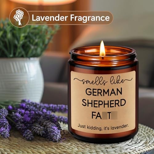 German Shepherd Fart Candle