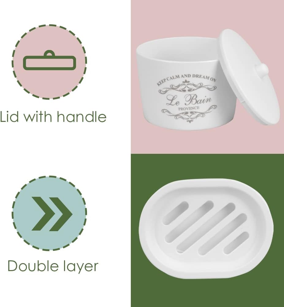 7-Piece Paris Bathroom Set White by Home Basics