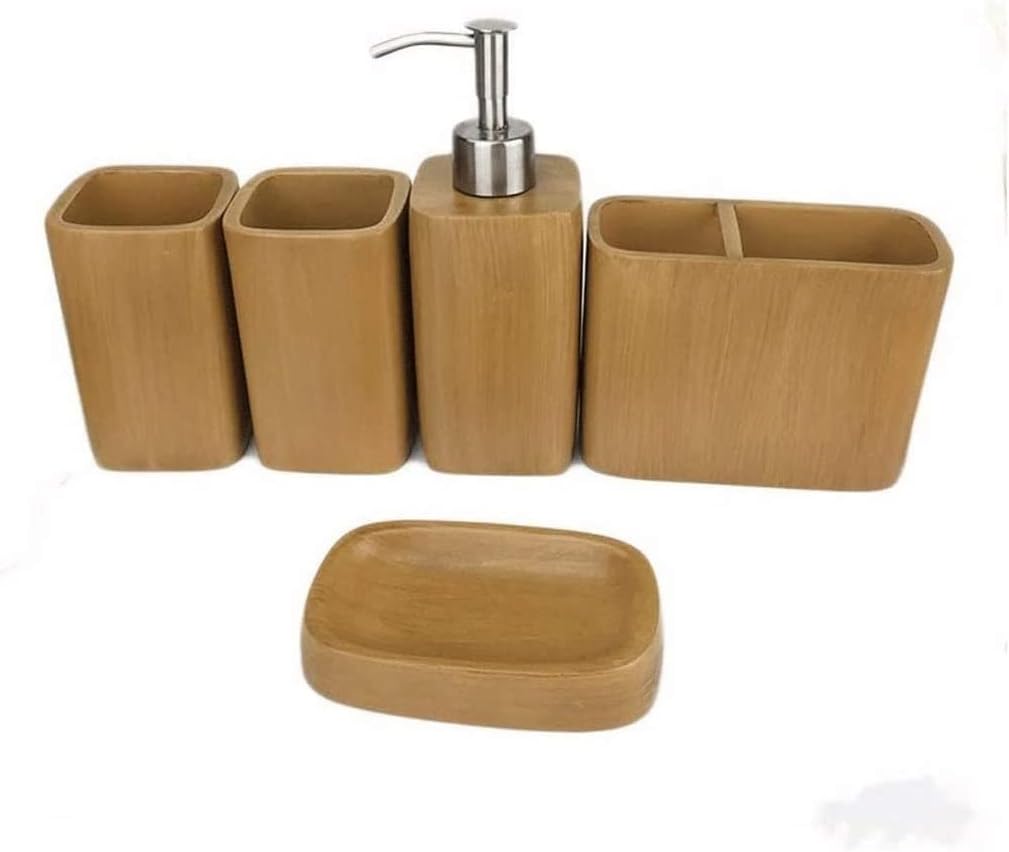 OXOAMP Soap Dispenser 5 Piece Bathroom Set