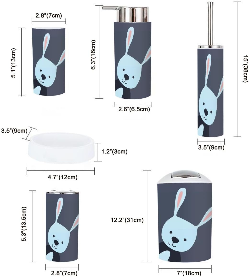 Bathroom Accessories Set 6 Pcs Style Function
