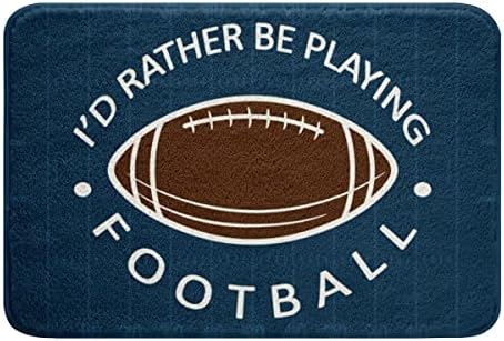 Rug for Boys American Football Sports Theme Bath Rug