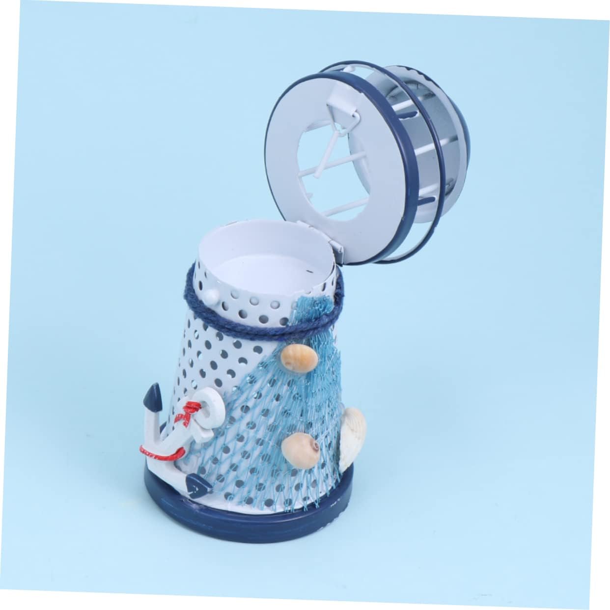 Homoyoyo Lighthouse Metal Candle Holder Desktop Decor