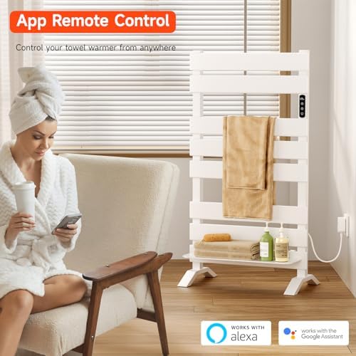 Heated Towel Warmer with WiFi Remote Control