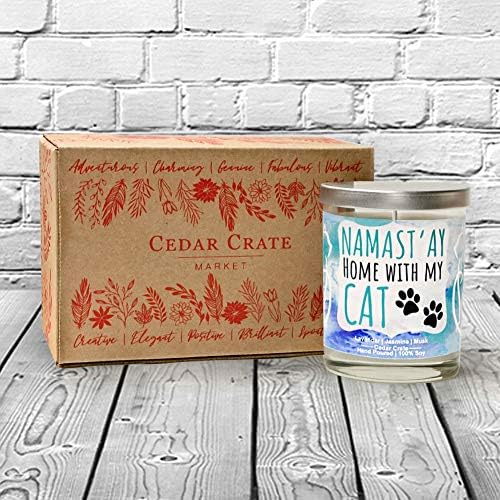 Lavender Candle Gift for Cat Lovers