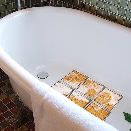 Non Slip Bathtub Stickers Square 59x59 Inch 6pcs for Adults and Kids