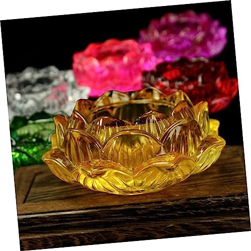 Buddha Lotus Glass Candle Holder
