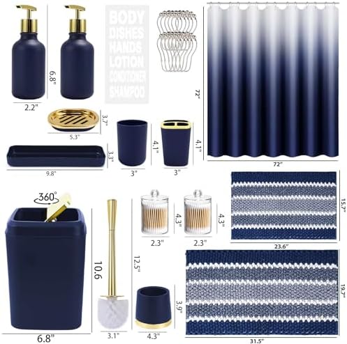 25-Piece Bathroom Essentials Set for Modern Homes