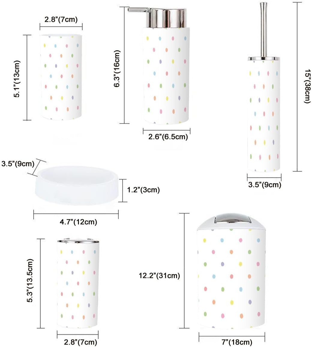 rainbow bath set