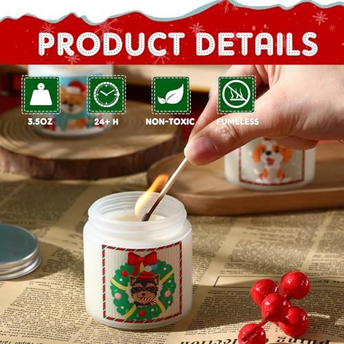 Nuanchu 12 Pcs Scented Jar Candles for Home andbgftpresents