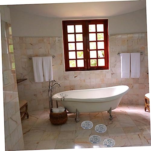 4-Piece Diameter Stone Pattern Bathtub Non-Slip Stickers