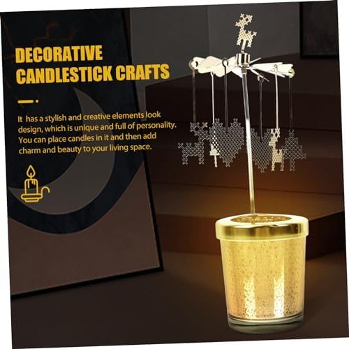 Creative Rotary Candle Holder -Sturdy Elegant for Romantic Settings