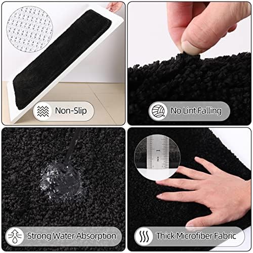 XLHOMO 24PC Bathroom Accessory Set with Shower Curtain and Rugs