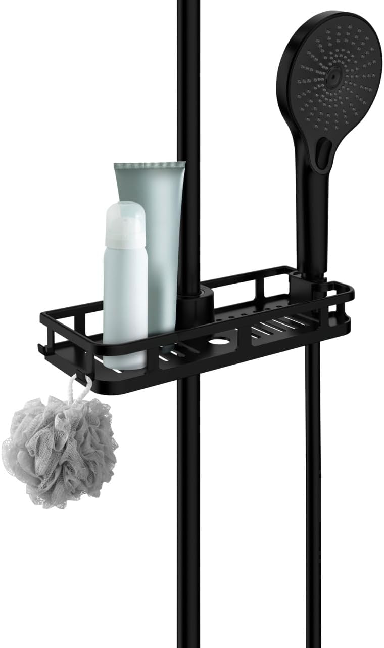 WENKO Libert Black Shower Caddy
