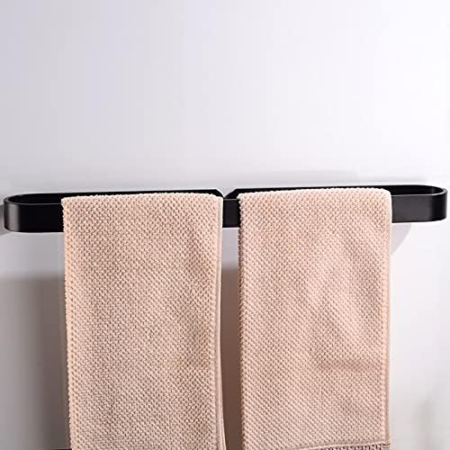 Sturdy Black Towel Rail for Bathroom