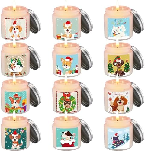 Nuanchu 12 Pcs Scented Jar Candles for Home andbgftpresents