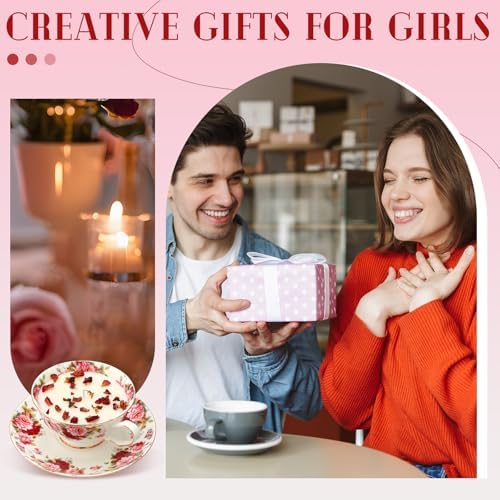 Floral Tea Cup Candle for Women Mothers Day Gift