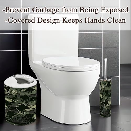 Bathroom Accessories Set 6 Pcs - Dino Pattern Design