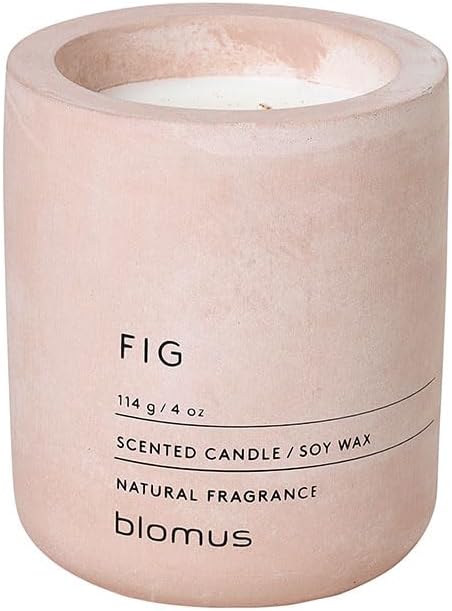 Blomus Fraga Scented Candle Rose Dust Soy WaxConcrete