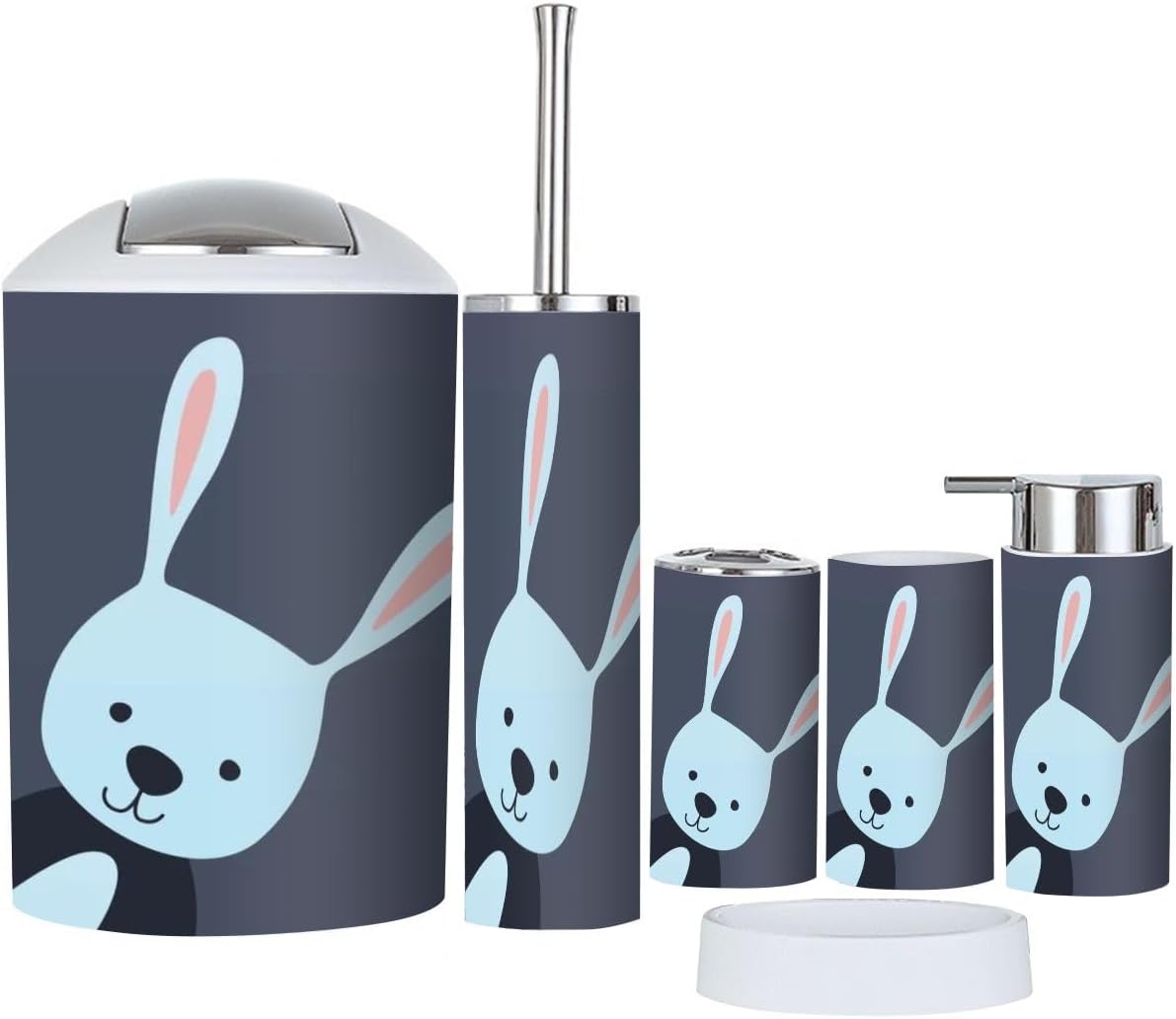 Bathroom Accessories Set 6 Pcs Style Function