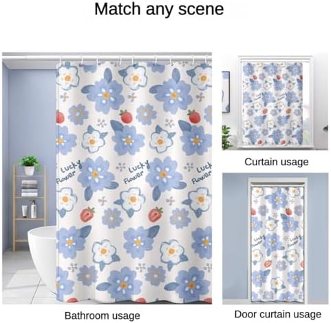 Bath Time Surprise POMN Kids Floral Shower Curtain