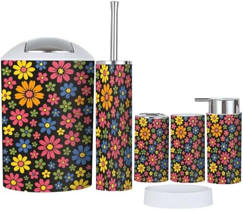 XNGJEMVWXO 6-Piece Bathroom Set Durable and Stylish for Home Travel