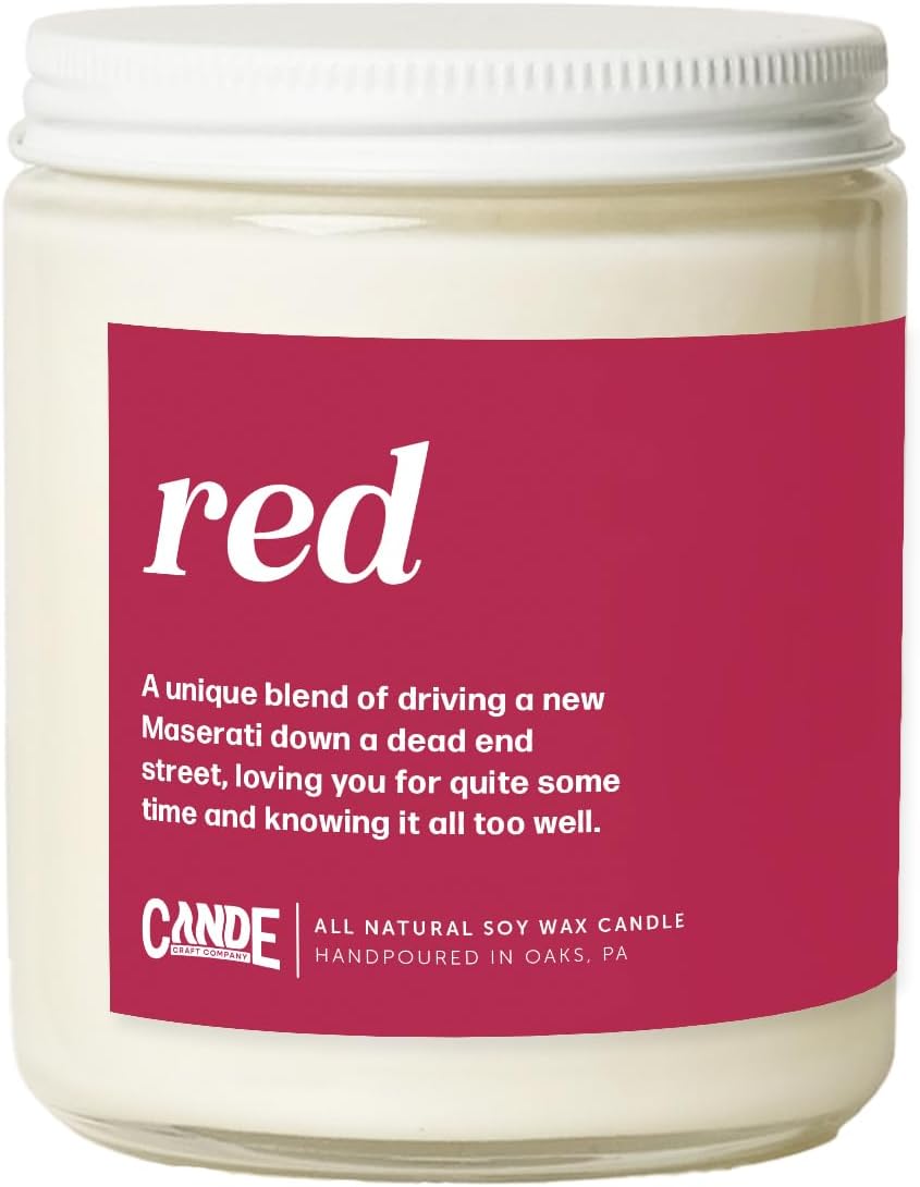 CE Craft Taylor-Inspired Red Candle