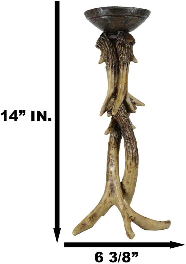 Ebros Gift Antlers Candle Holder