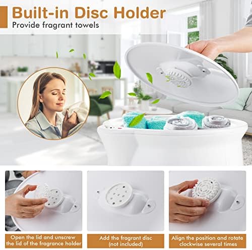 Costway Bucket Towel Warmer With Fragrance Holder