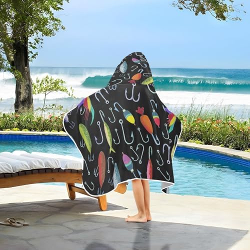 Wfrish Kids Hooded Beach Towel Wrap