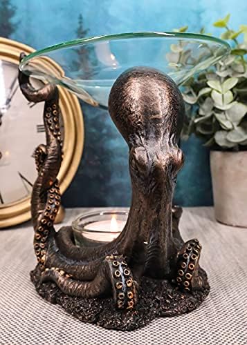 Ebros Nautical Octopus Oil Warmer Candle Holder Decor