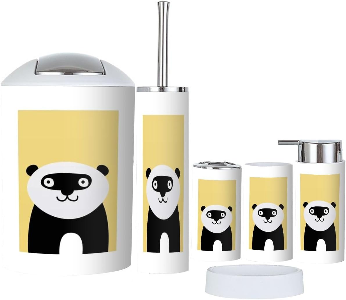 Bathroom Accessories Set 6 Pcs Modern Decor 1
