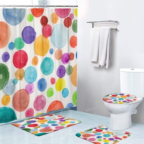 Ansouyi 4-Piece Bathroom Set Waterproof Durable