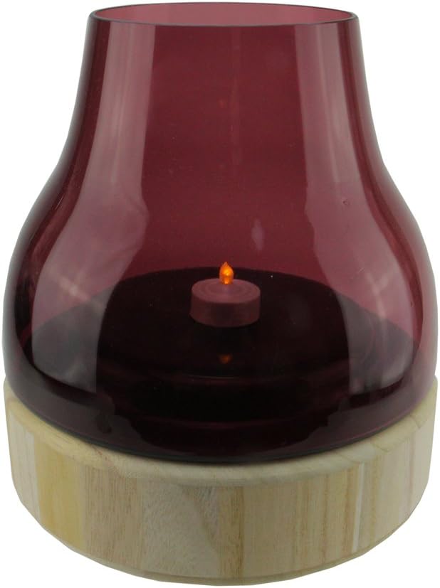 Enchanting 975-inch Purple Candle Holder with Foam Pads for Elegance