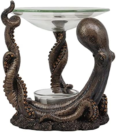 Ebros Nautical Octopus Oil Warmer Candle Holder Decor