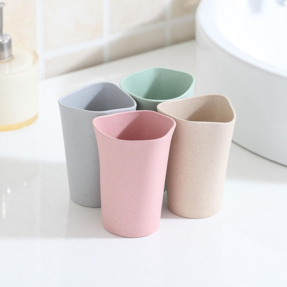 Creative Toothbrush Cup Set Off-White Pink