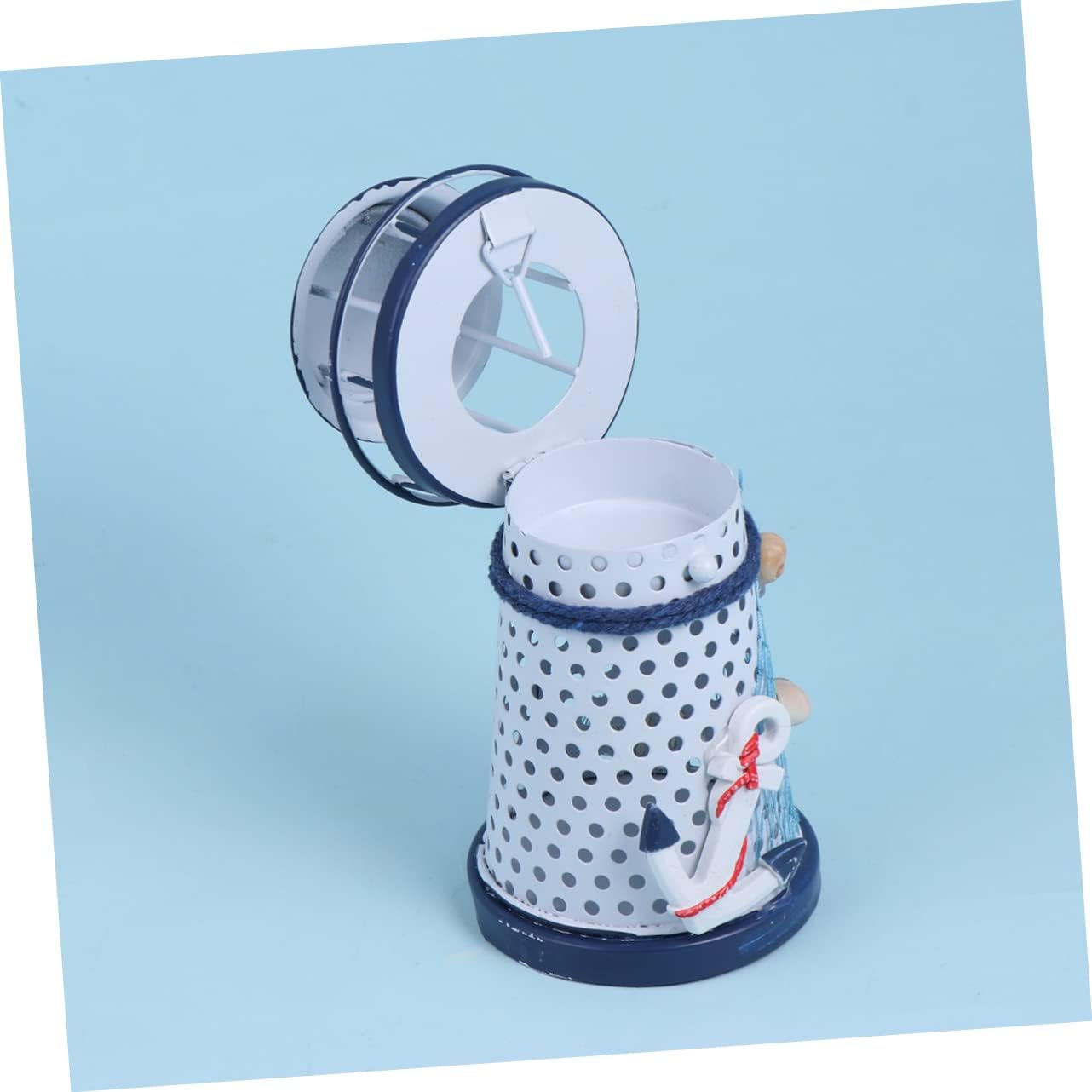 Homoyoyo Lighthouse Metal Candle Holder Desktop Decor