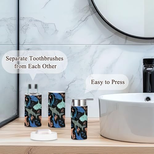 Bath Accessory Set for Boys Girls Modern Design