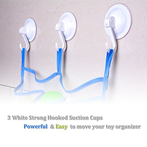Large Size Bath Toy Organizer with 3 Suction Cups