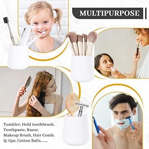 BosilunLife Complete White Bathroom Accessory Set