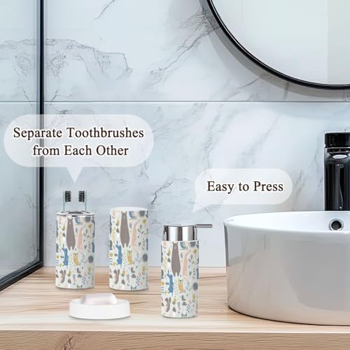 Seamless Forest Bathroom Accessories 6 Pcs