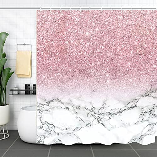 4-Piece Pink Bathroom Shower Set with Waterproof