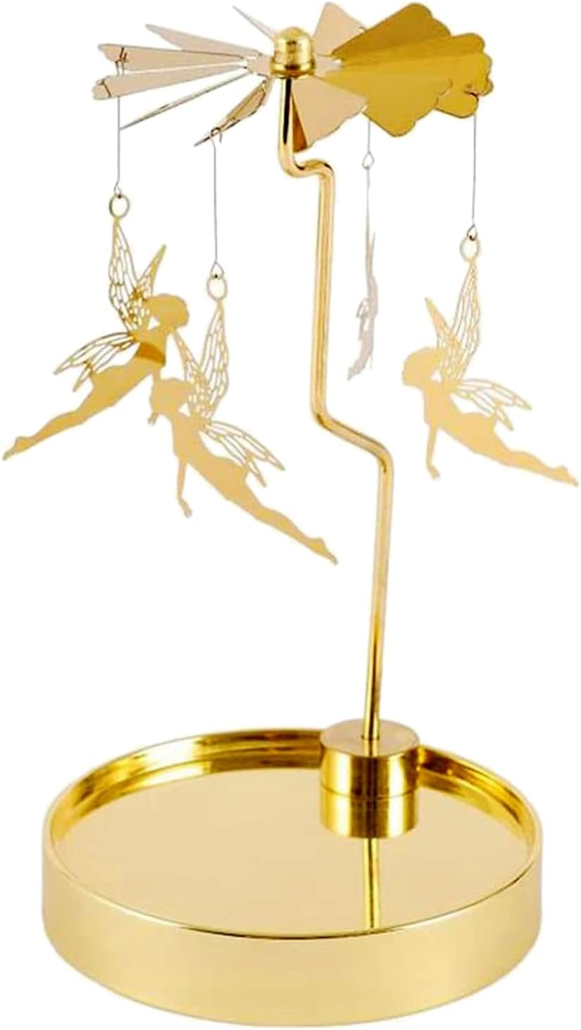 Magnificent Stainless Steel Spinning Candle Holder