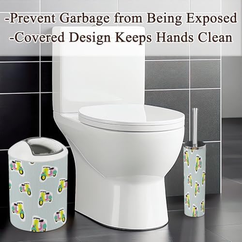 Retro Bath Organizer 6-Piece Set for Clean Stylish Storage
