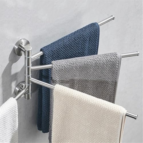 Sturdy Space-Saving Swivel Towel Holder For Bathroom Kitchen More