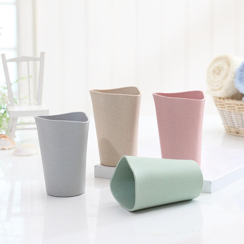 Creative Toothbrush Cup Set Off-White Pink