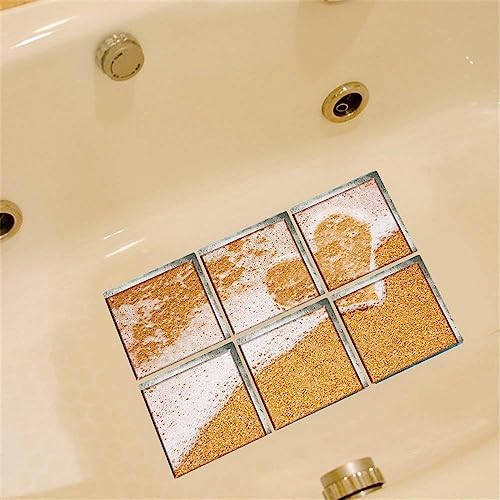 Non Slip Bathtub Stickers Square 59x59 Inch 6pcs for Adults and Kids