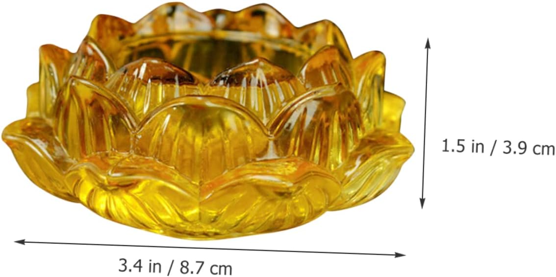 Buddha Lotus Glass Candle Holder